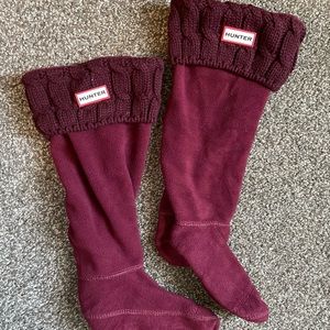 Hunter Cable-knit Boot Socks